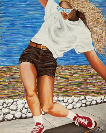 Sidewalk Surfer by artist Doug LaRue